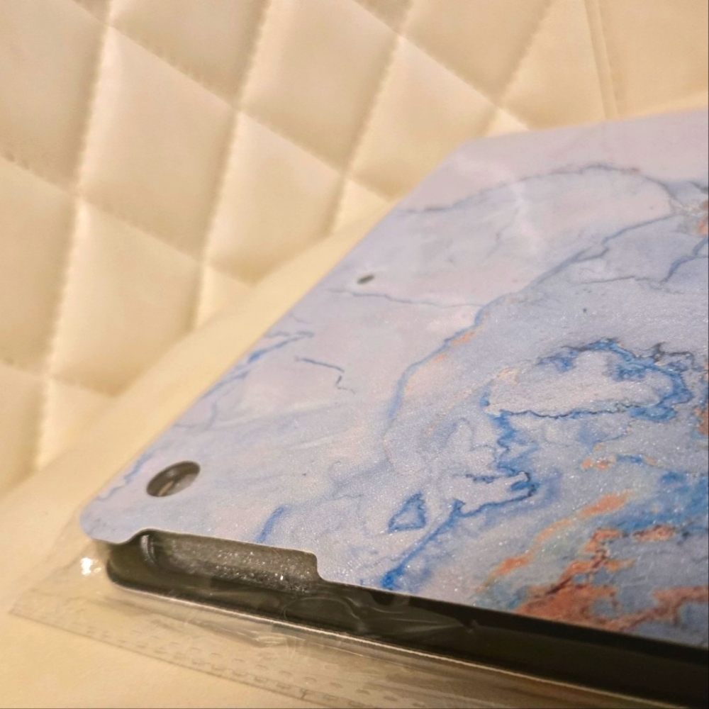 Indigo Gold Marble iPad Case 10.2 for 7/8/9 ~ 10.2 Inch Screen - Picture 4 of 8